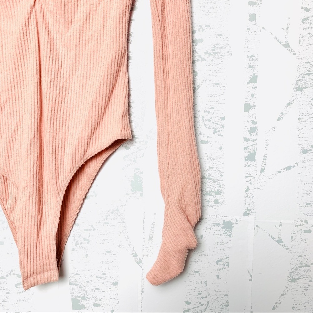 NEW Free People Cozy Up With Me Knitted Bodysuit - Picture 5 of 7